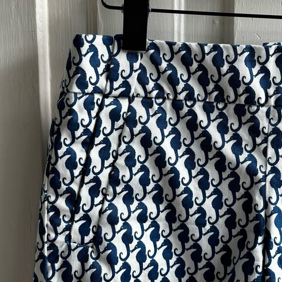 J Crew 5" Printed Stretch Chino Short Seahorse Print - Picture 3 of 8